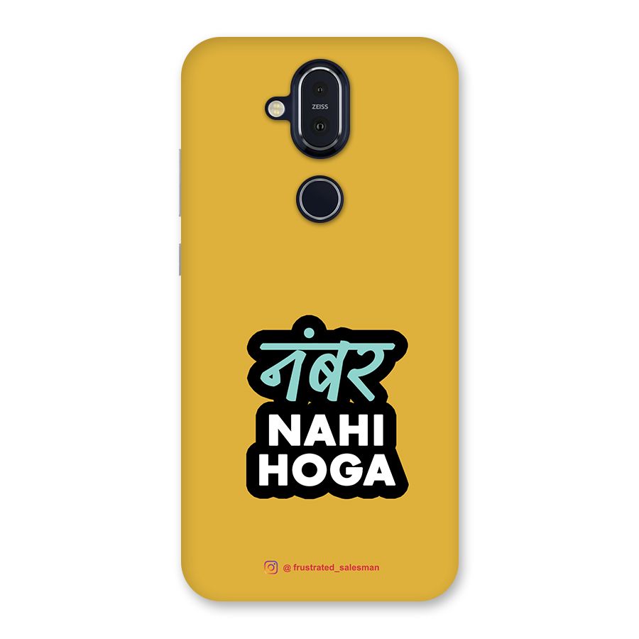 Number Nahi Hoga Mustard Yellow Back Case for Nokia 8.1