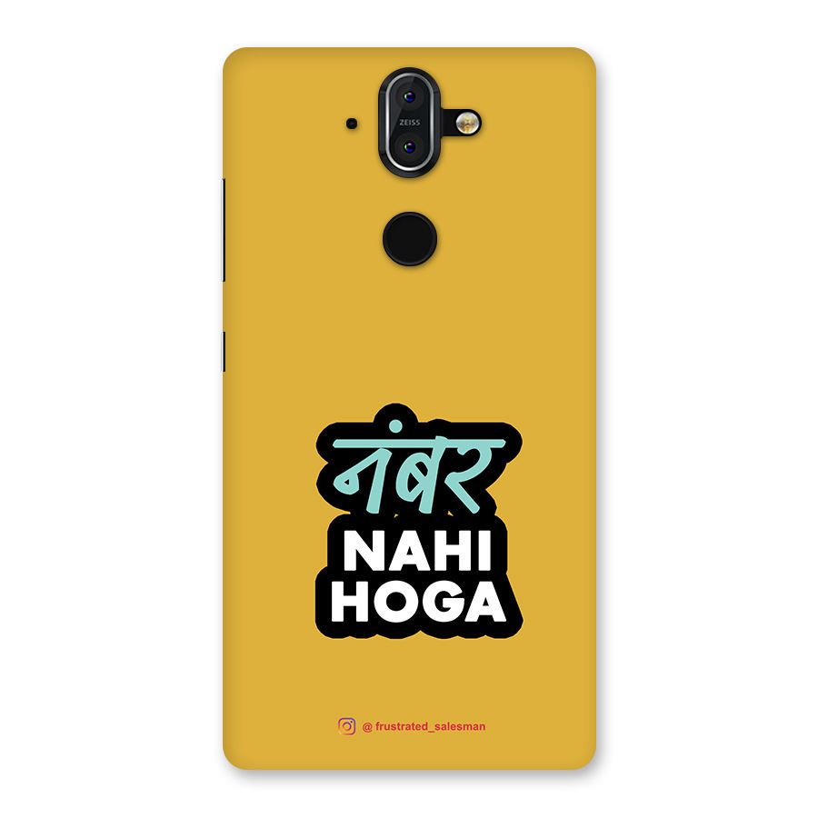 Number Nahi Hoga Mustard Yellow Back Case for Nokia 8 Sirocco