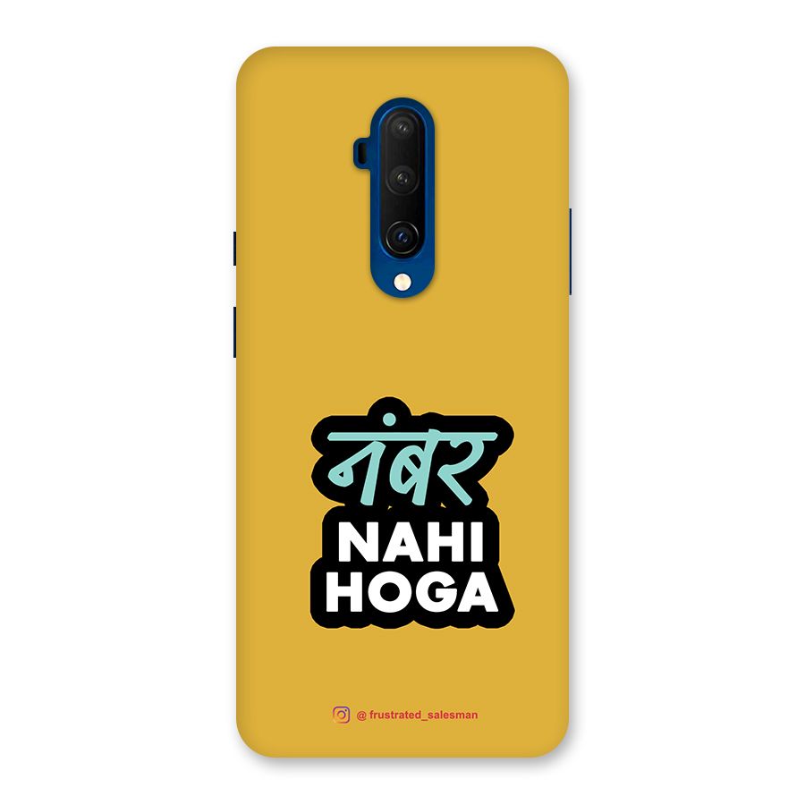 Number Nahi Hoga Mustard Yellow Back Case for OnePlus 7T Pro