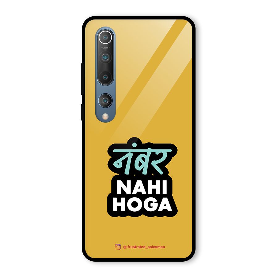 Number Nahi Hoga Mustard Yellow Glass Back Case for Mi 10