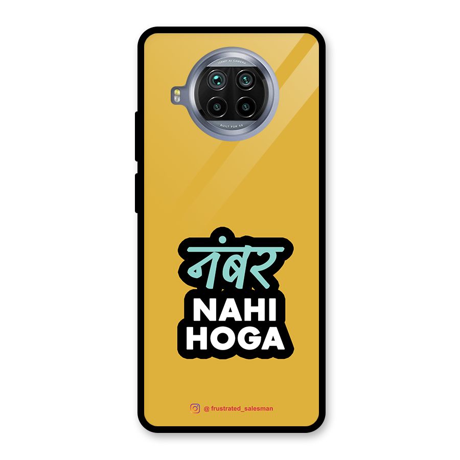 Number Nahi Hoga Mustard Yellow Glass Back Case for Mi 10i