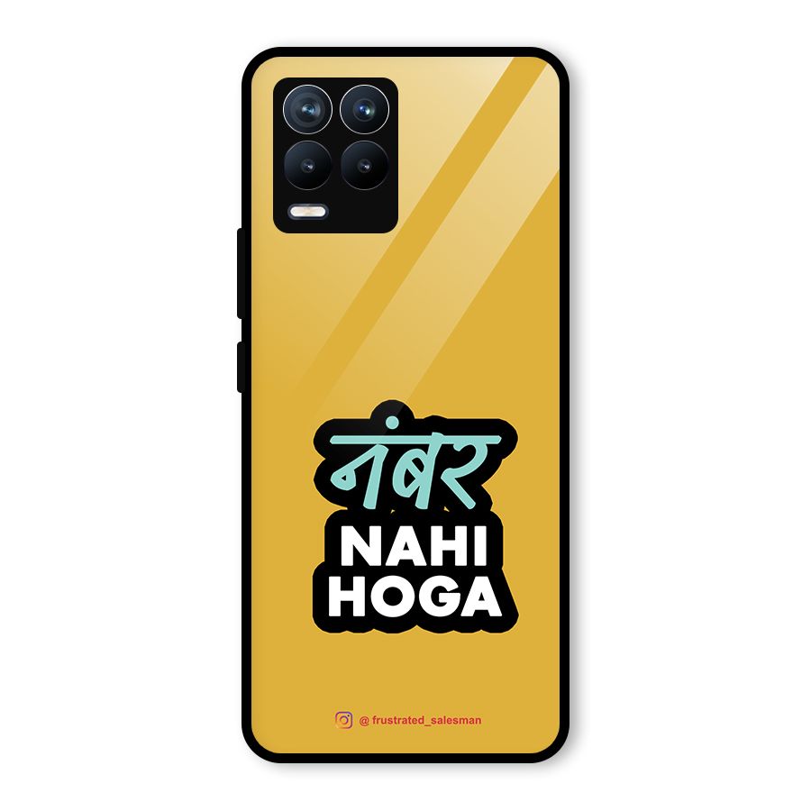 Number Nahi Hoga Mustard Yellow Glass Back Case for Realme 8 Pro