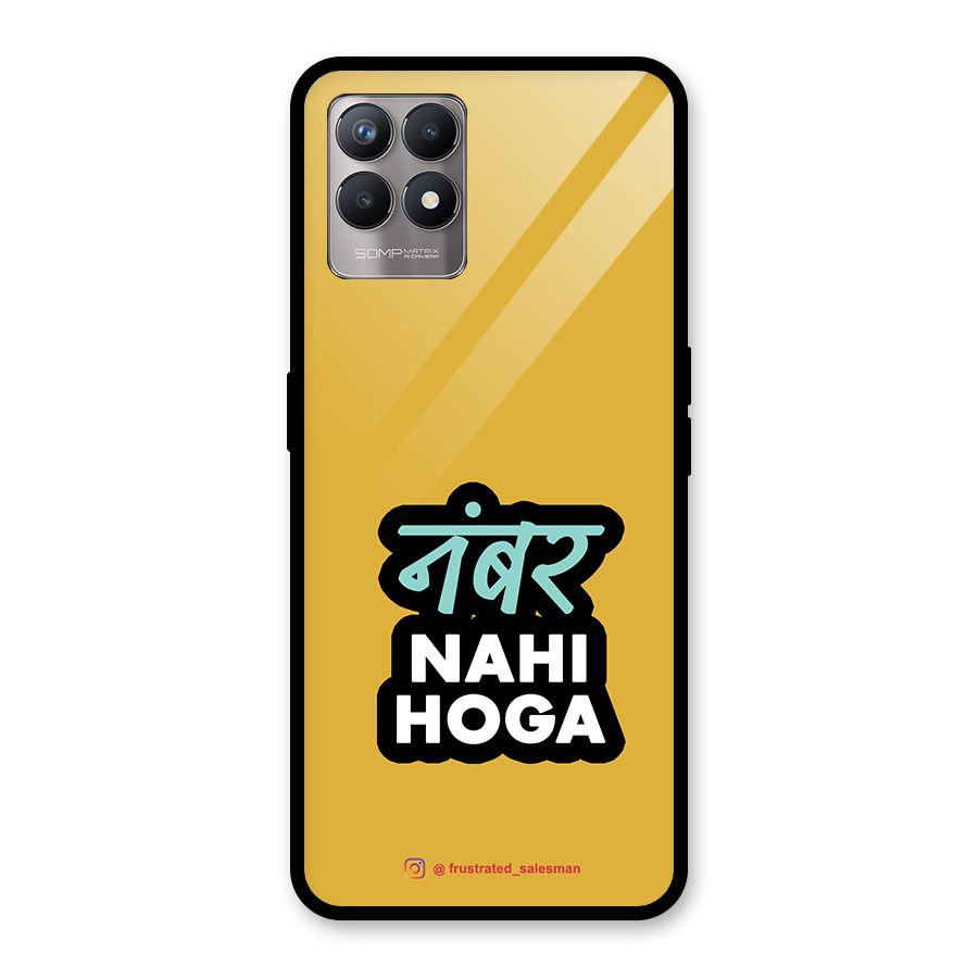 Number Nahi Hoga Mustard Yellow Glass Back Case for Realme 8i