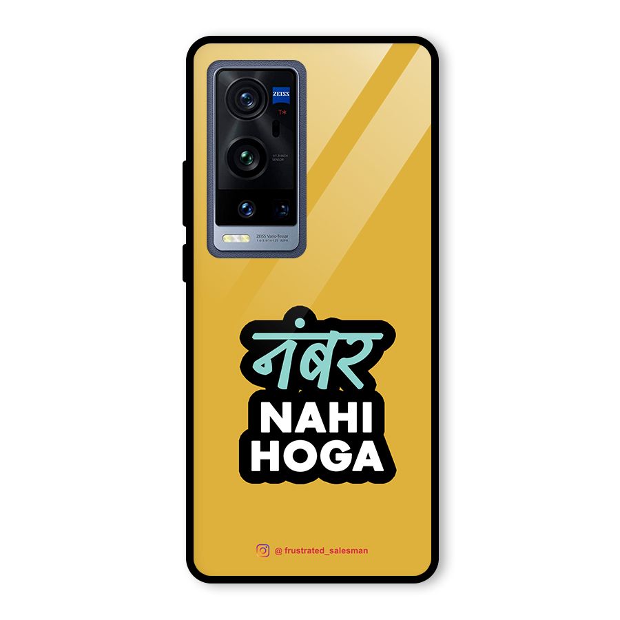 Number Nahi Hoga Mustard Yellow Glass Back Case for Vivo X60 Pro Plus