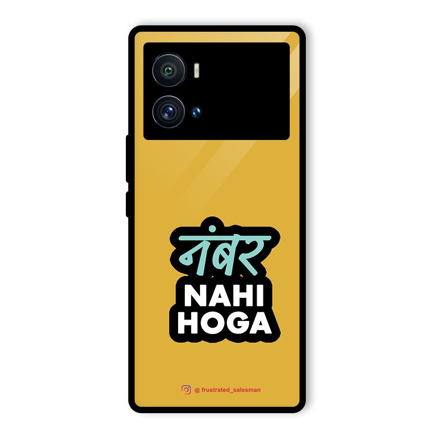 Number Nahi Hoga Mustard Yellow Glass Back Case for Vivo iQOO 9 Pro