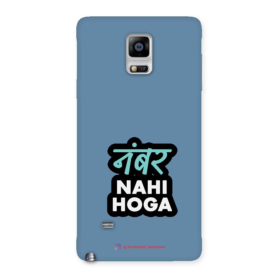 Number Nahi Hoga SteelBlue Back Case for Galaxy Note 4