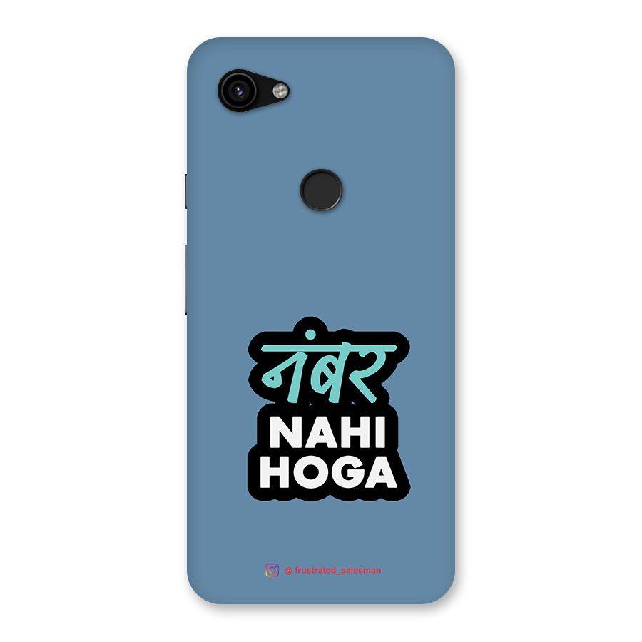 Number Nahi Hoga SteelBlue Back Case for Google Pixel 3a XL