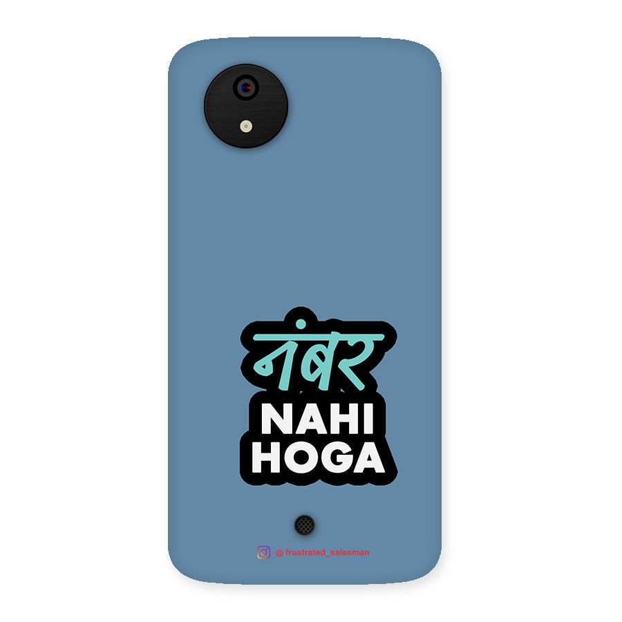 Number Nahi Hoga SteelBlue Back Case for Micromax Canvas A1