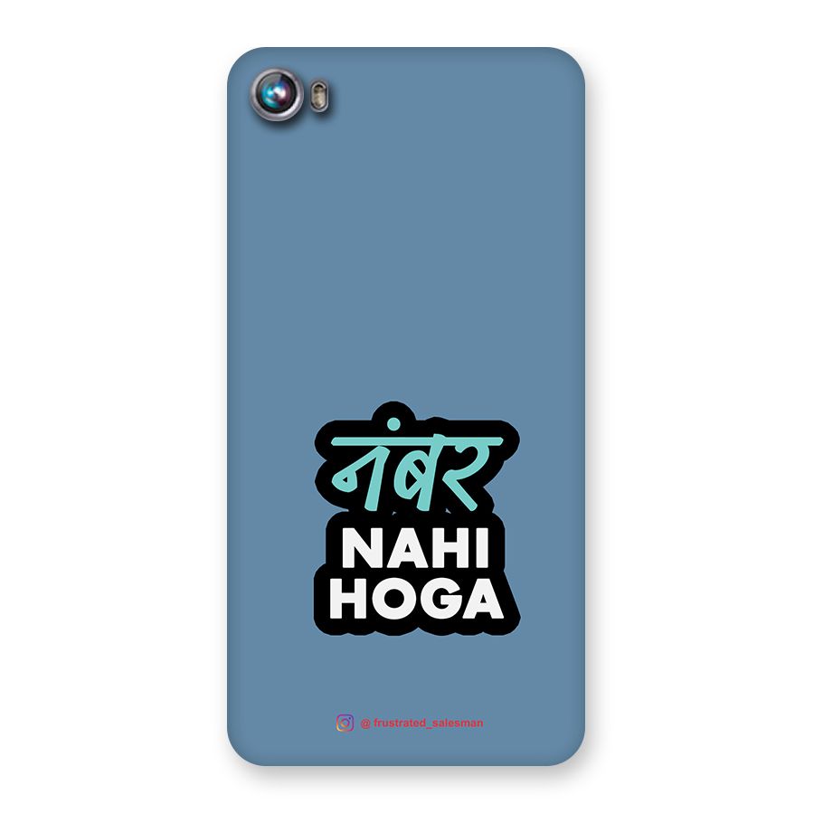 Number Nahi Hoga SteelBlue Back Case for Micromax Canvas Fire 4 A107