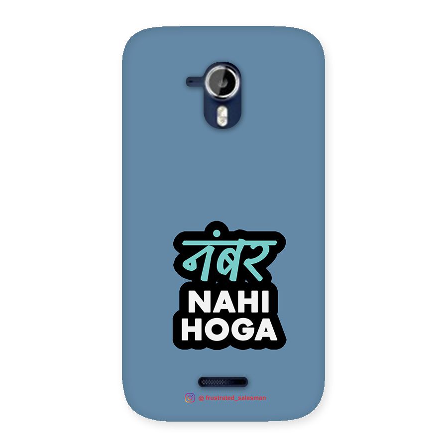 Number Nahi Hoga SteelBlue Back Case for Micromax Canvas Magnus A117