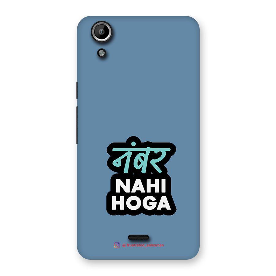 Number Nahi Hoga SteelBlue Back Case for Micromax Canvas Selfie Lens Q345