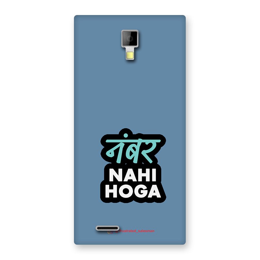 Number Nahi Hoga SteelBlue Back Case for Micromax Canvas Xpress A99