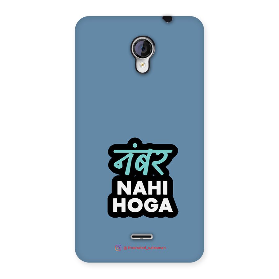 Number Nahi Hoga SteelBlue Back Case for Micromax Unite 2 A106