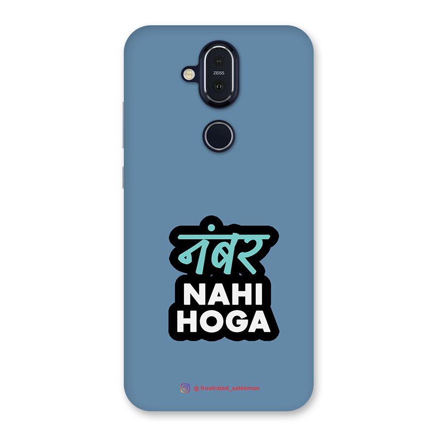Number Nahi Hoga SteelBlue Back Case for Nokia 8.1