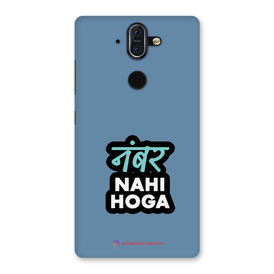 Number Nahi Hoga SteelBlue Back Case for Nokia 8 Sirocco
