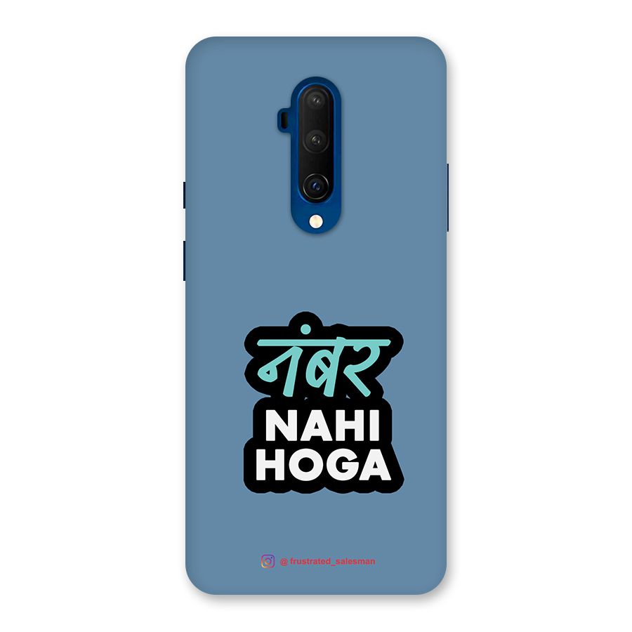 Number Nahi Hoga SteelBlue Back Case for OnePlus 7T Pro