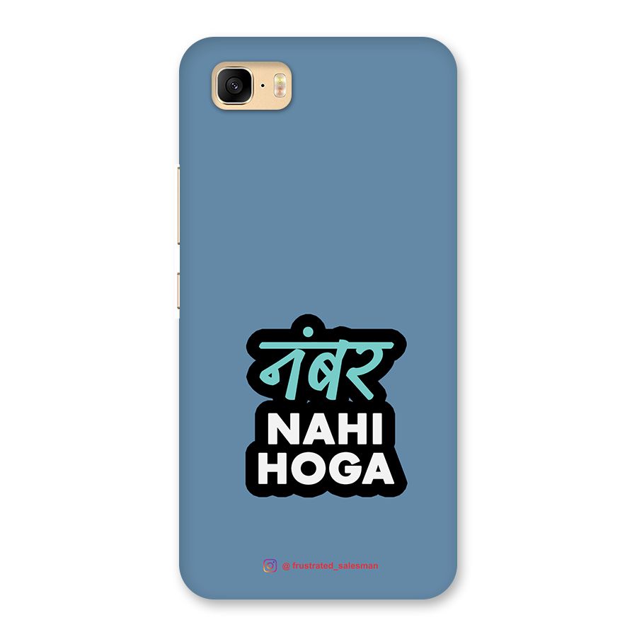 Number Nahi Hoga SteelBlue Back Case for Zenfone 3s Max