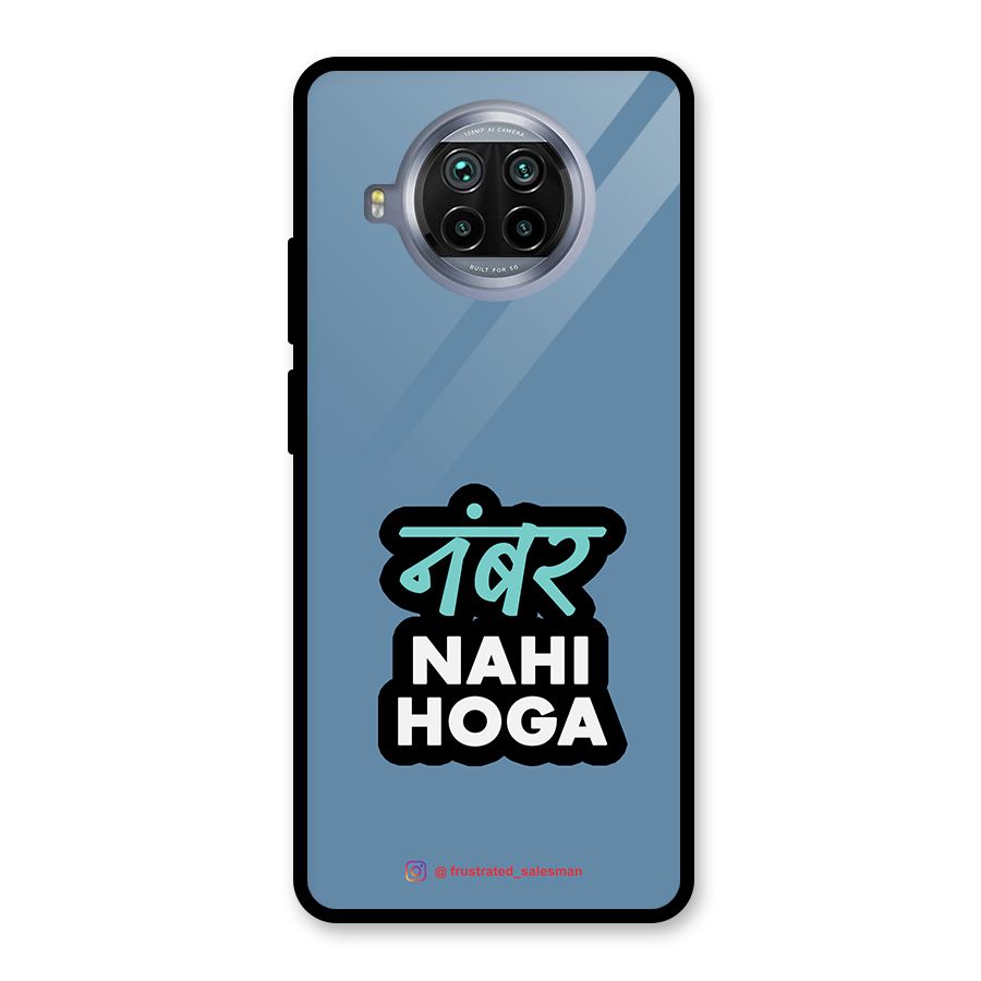 Number Nahi Hoga SteelBlue Glass Back Case for Mi 10i