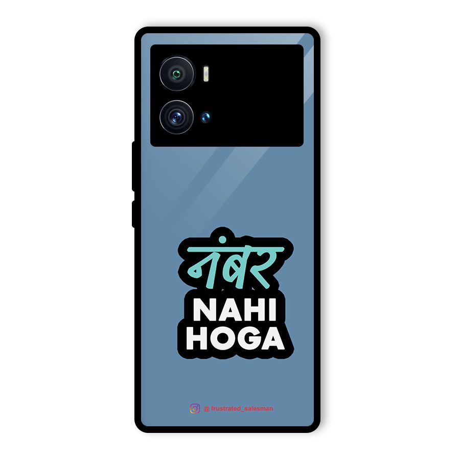 Number Nahi Hoga SteelBlue Glass Back Case for Vivo iQOO 9 Pro
