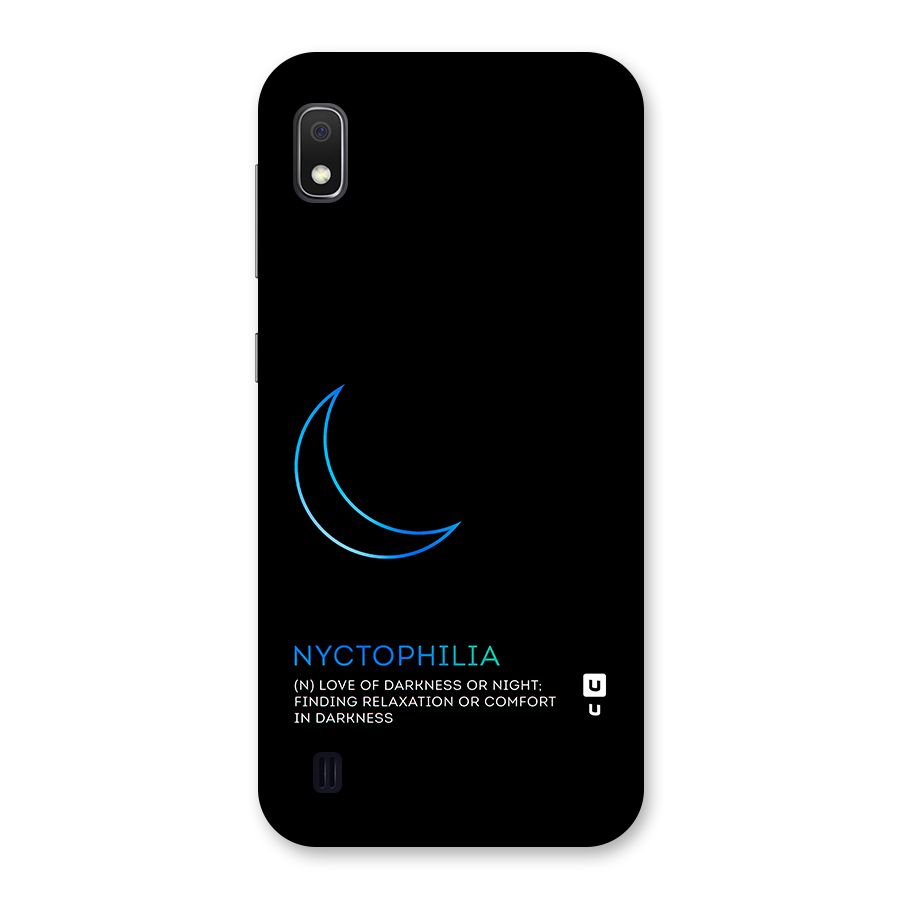 Nyctophilia Love of Darkness Back Case for Galaxy A10