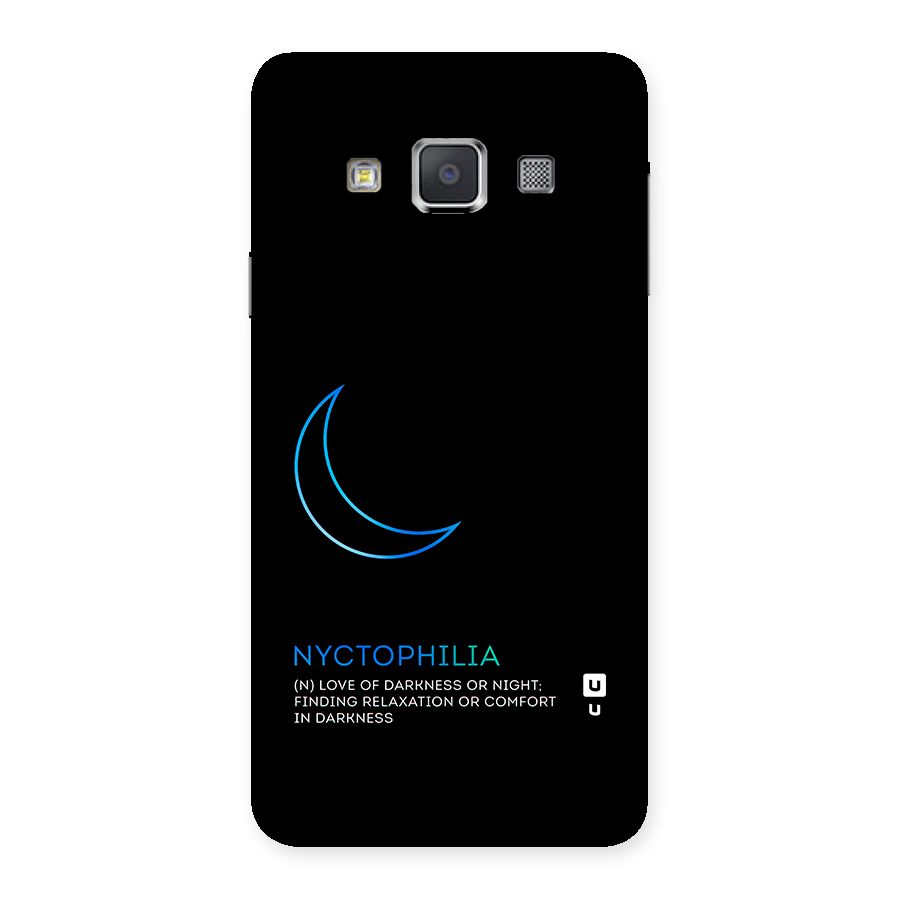 Nyctophilia Love of Darkness Back Case for Galaxy A3
