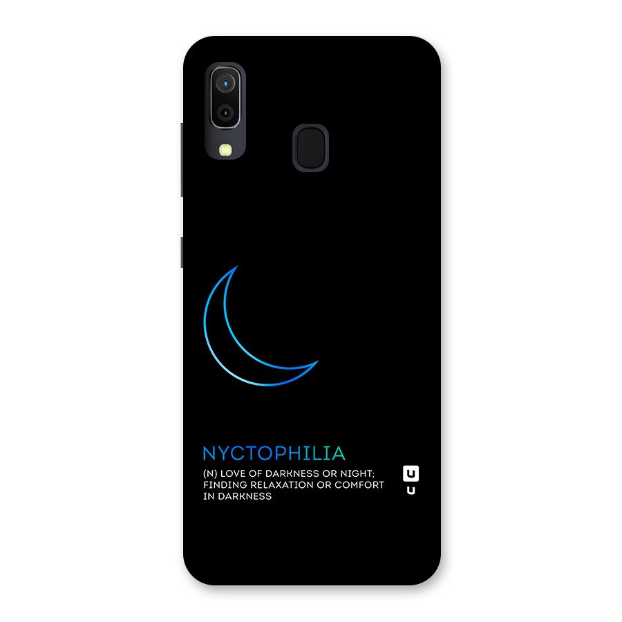 Nyctophilia Love of Darkness Back Case for Galaxy A30