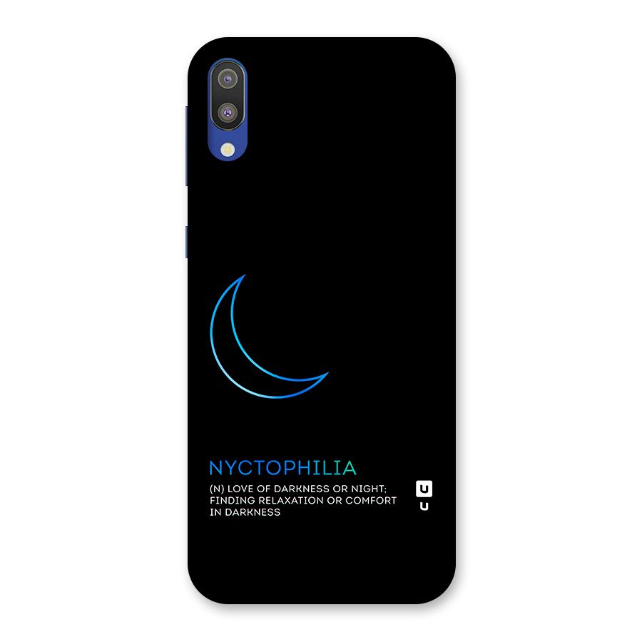 Nyctophilia Love of Darkness Back Case for Galaxy M10