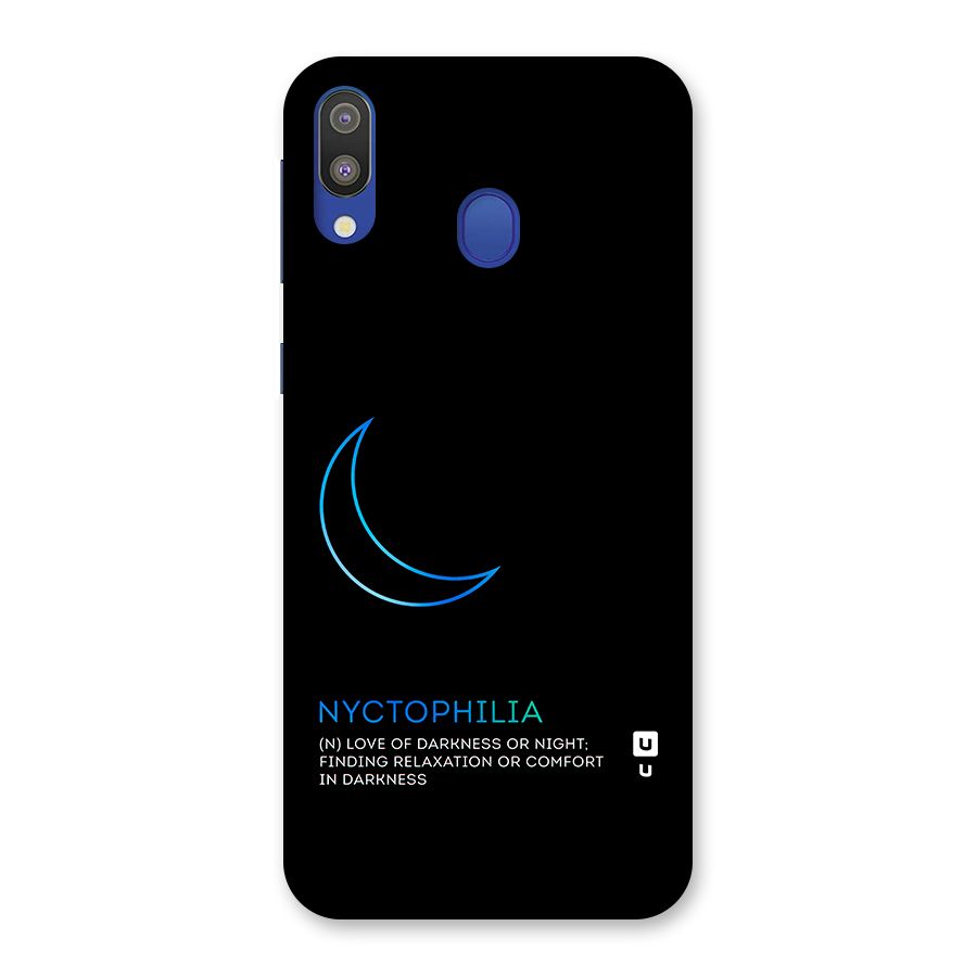 Nyctophilia Love of Darkness Back Case for Galaxy M20