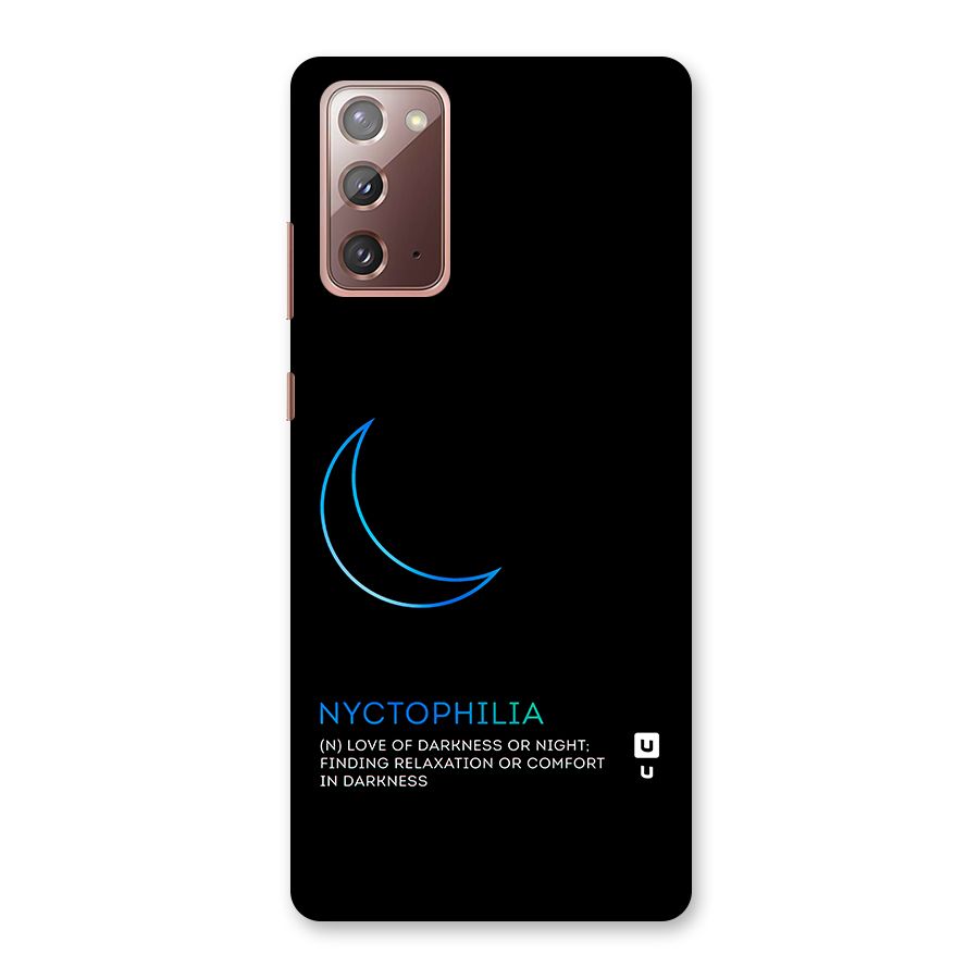 Nyctophilia Love of Darkness Back Case for Galaxy Note 20