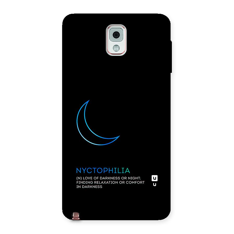 Nyctophilia Love of Darkness Back Case for Galaxy Note 3