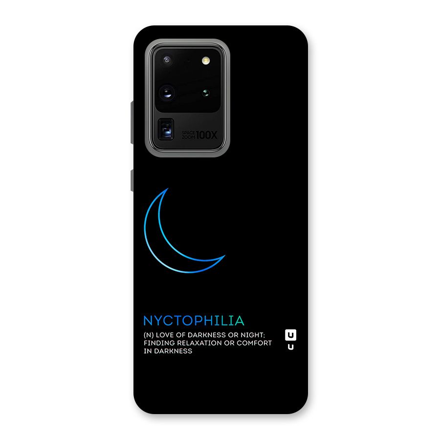 Nyctophilia Love of Darkness Back Case for Galaxy S20 Ultra
