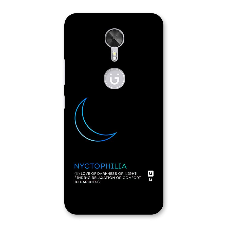 Nyctophilia Love of Darkness Back Case for Gionee A1