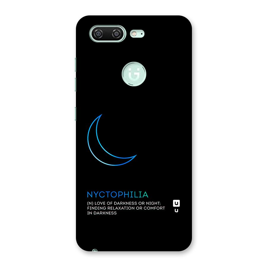 Nyctophilia Love of Darkness Back Case for Gionee S10