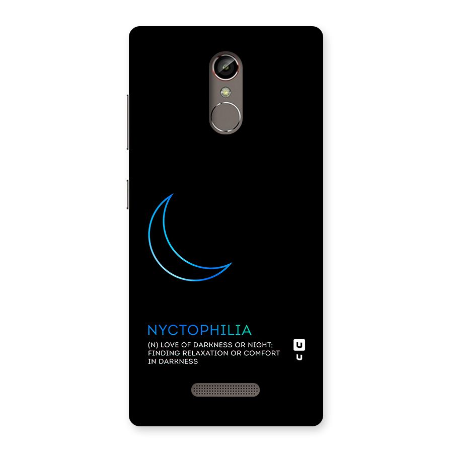Nyctophilia Love of Darkness Back Case for Gionee S6s