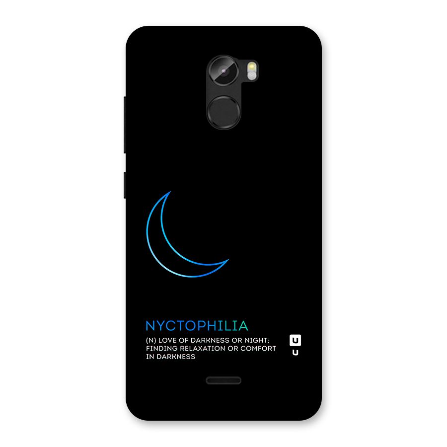 Nyctophilia Love of Darkness Back Case for Gionee X1