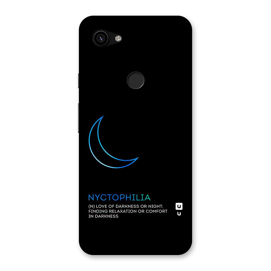 Nyctophilia Love of Darkness Back Case for Google Pixel 3a XL