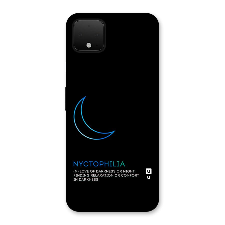 Nyctophilia Love of Darkness Back Case for Google Pixel 4 XL