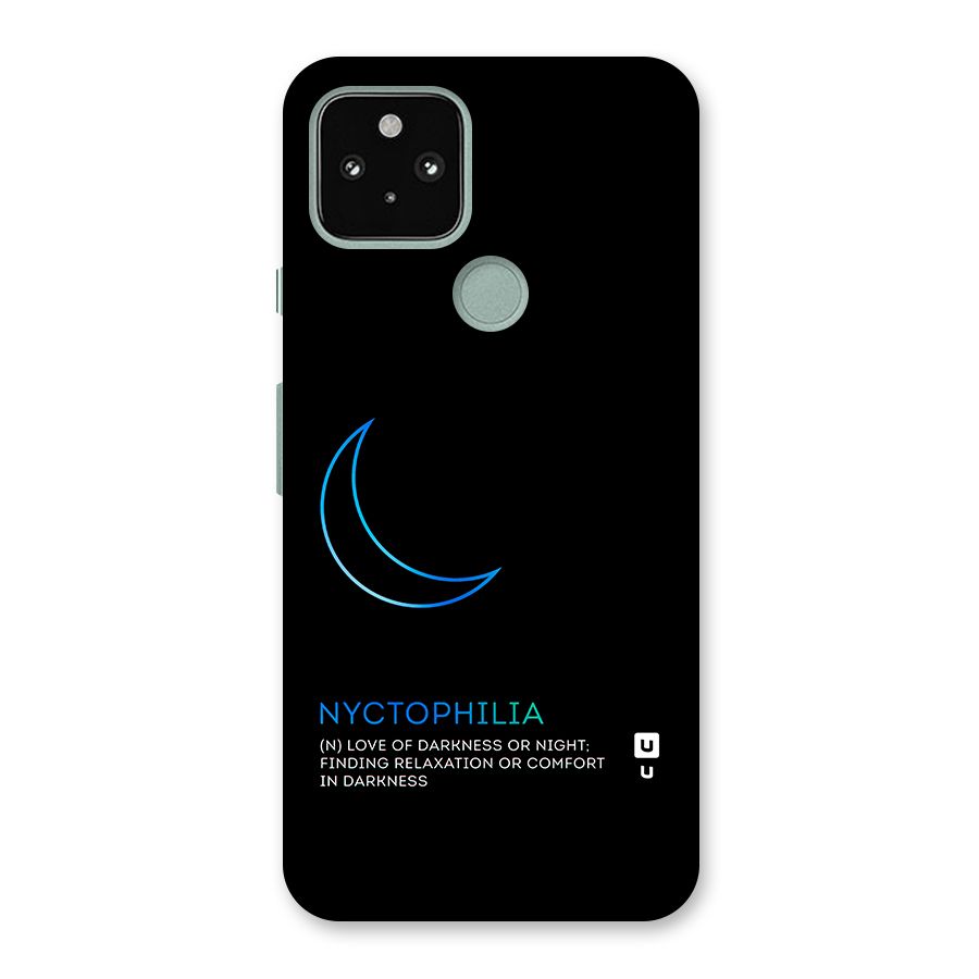 Nyctophilia Love of Darkness Back Case for Google Pixel 5
