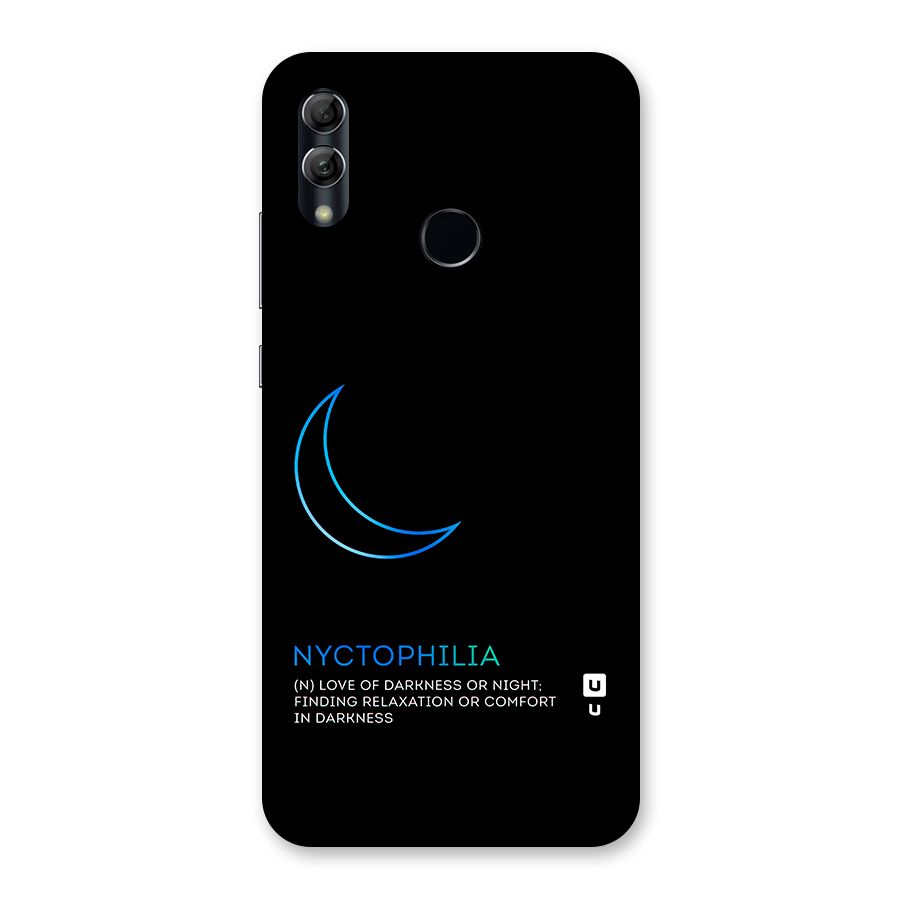 Nyctophilia Love of Darkness Back Case for Honor 10 Lite