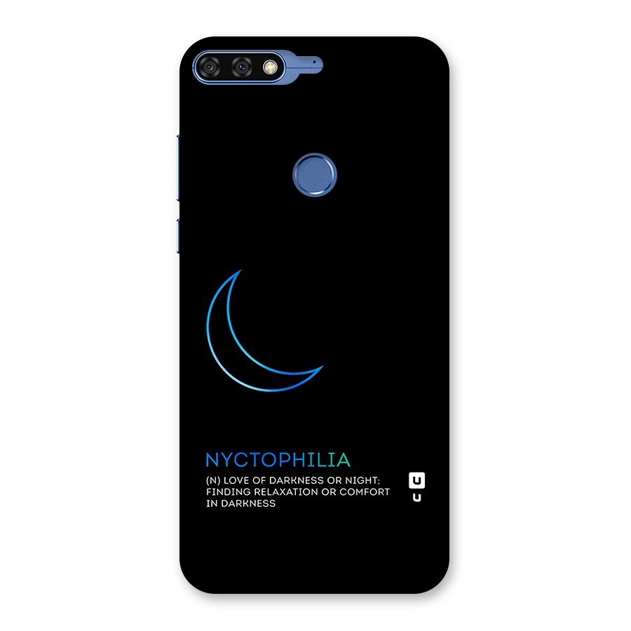 Nyctophilia Love of Darkness Back Case for Honor 7C