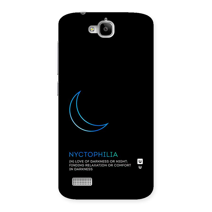Nyctophilia Love of Darkness Back Case for Honor Holly