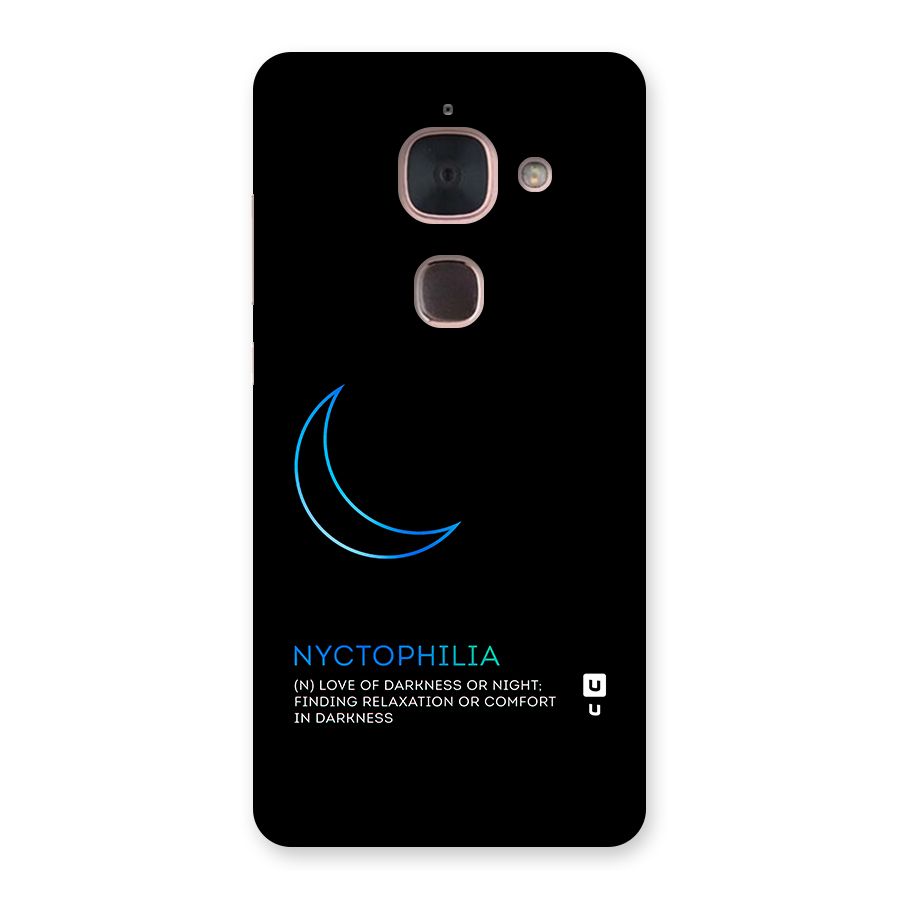 Nyctophilia Love of Darkness Back Case for Le Max 2