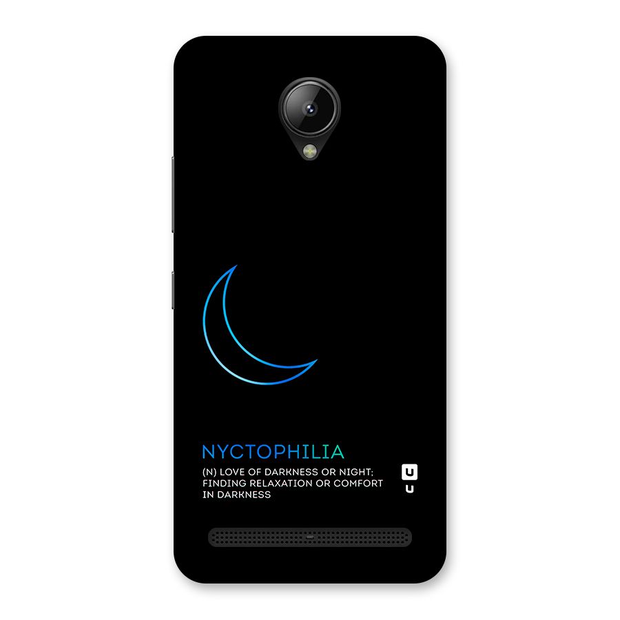 Nyctophilia Love of Darkness Back Case for Lenovo C2