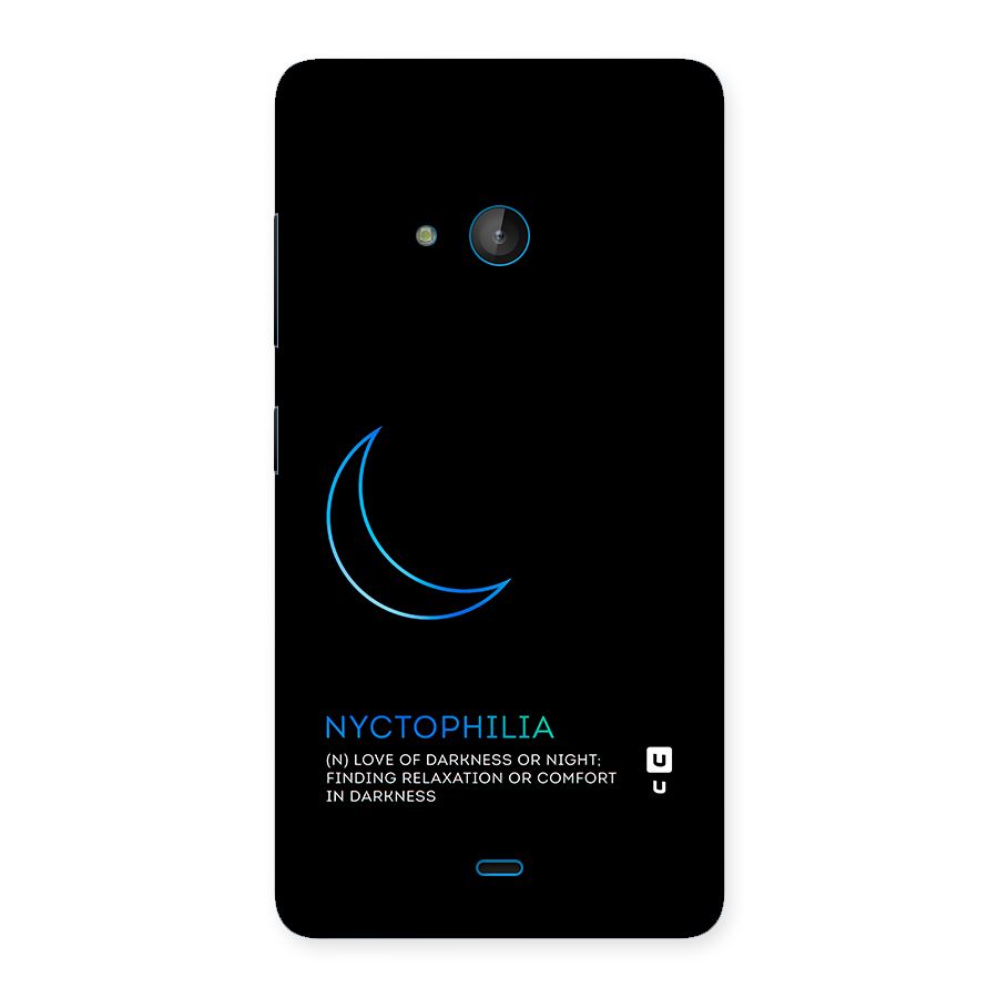 Nyctophilia Love of Darkness Back Case for Lumia 540