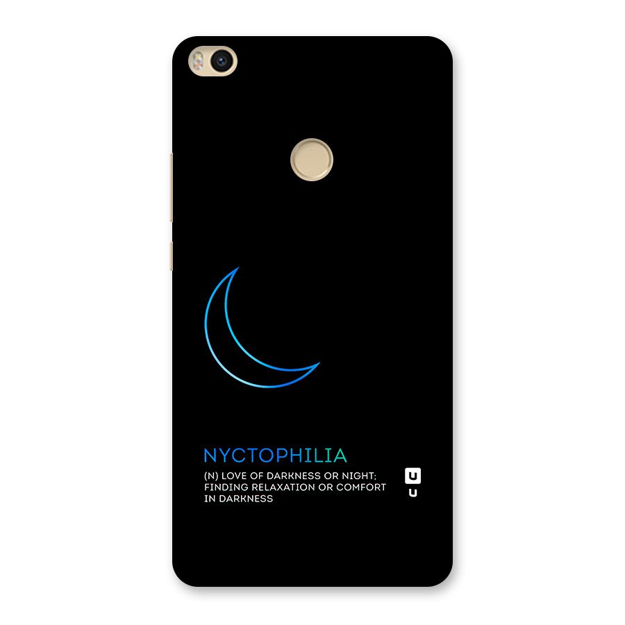Nyctophilia Love of Darkness Back Case for Mi Max 2