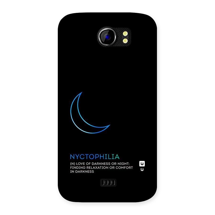 Nyctophilia Love of Darkness Back Case for Micromax Canvas 2 A110