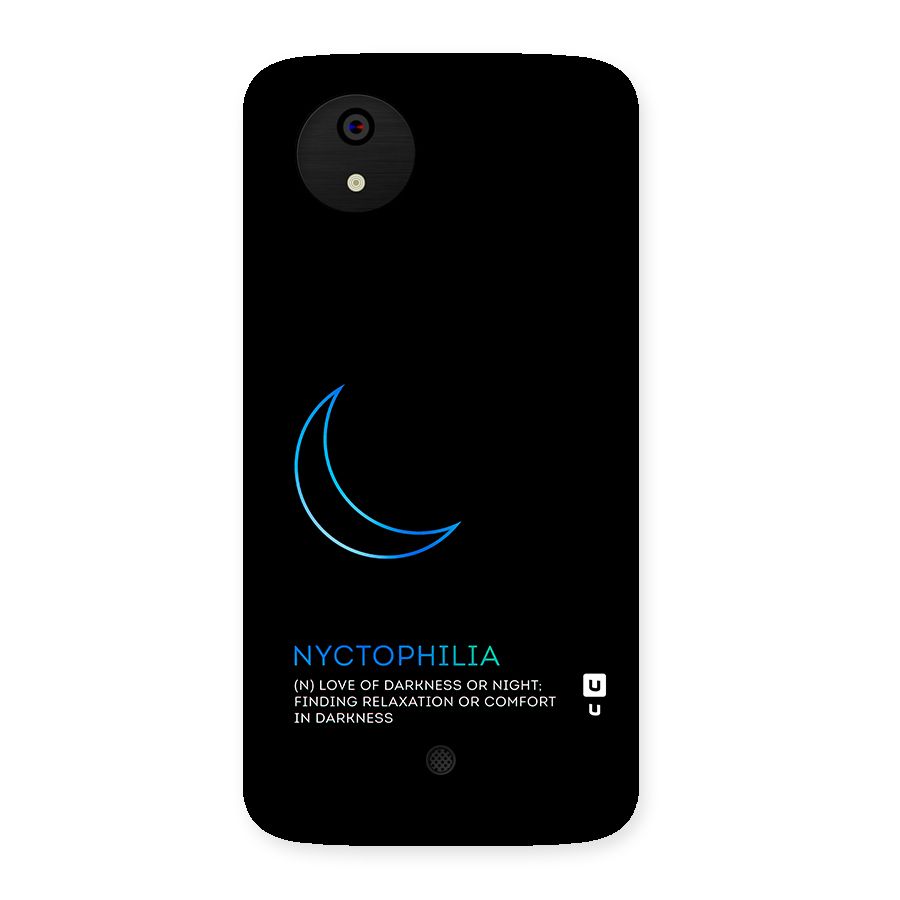 Nyctophilia Love of Darkness Back Case for Micromax Canvas A1