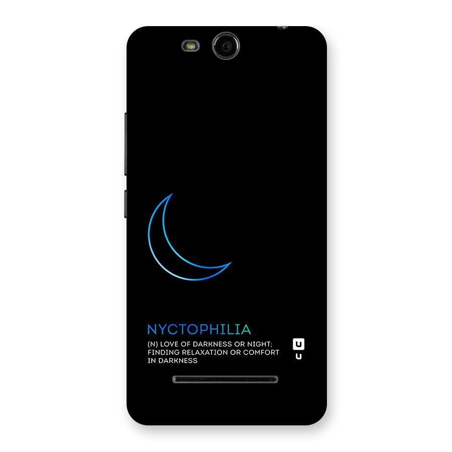 Nyctophilia Love of Darkness Back Case for Micromax Canvas Juice 3 Q392