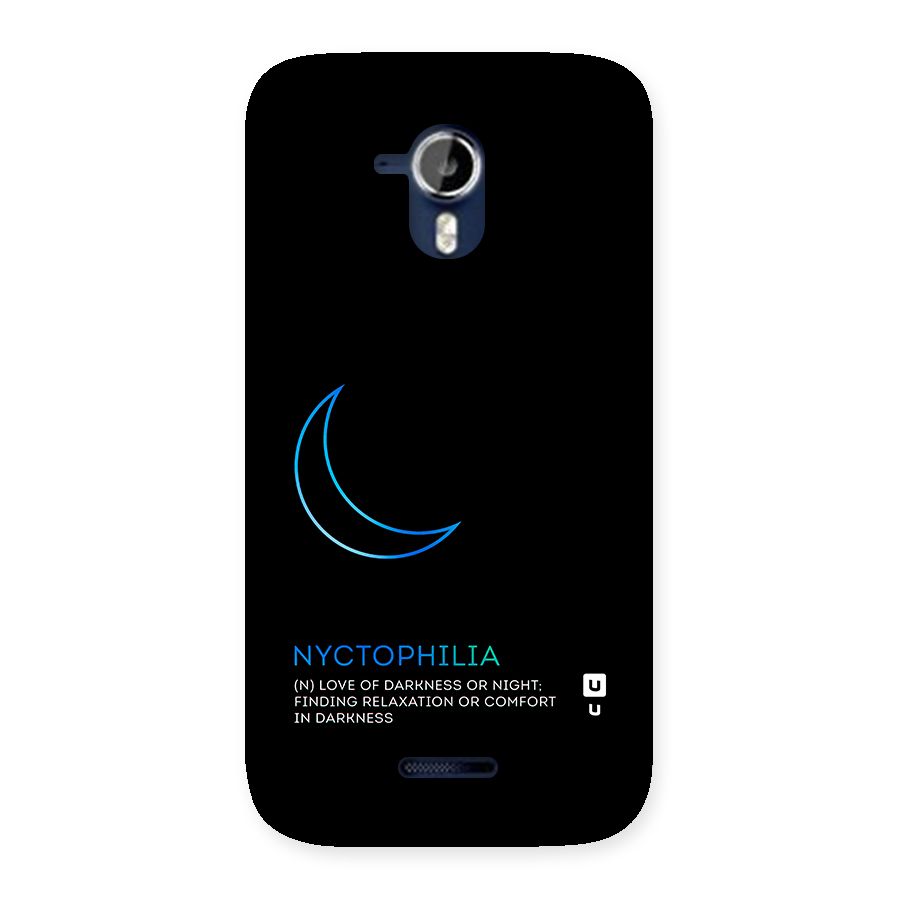 Nyctophilia Love of Darkness Back Case for Micromax Canvas Magnus A117