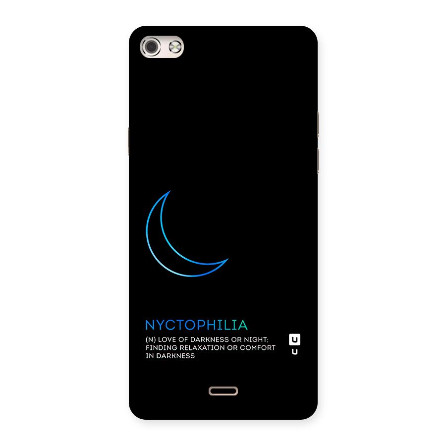 Nyctophilia Love of Darkness Back Case for Micromax Canvas Silver 5